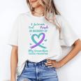 Teal Purple Memory Of Grandson Suicide Prevention Ribbon Unisex T-Shirt Teal Purple Memory Of Grandson Suicide Prevention Ribbon Unisex T-Shirt