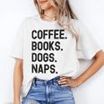 Vintage Coffee Books Dogs Naps Retro Unisex T-Shirt