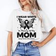 I Wear In Memory Of My Mom Butterfly Lung Cancer Unisex T-Shirt