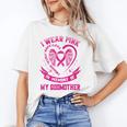 I Wear Pink In Memory Of My Godmother Breast Cancer Support Unisex T-Shirt