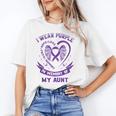 Wear Purple In Memory Of My Aunt Pancreatic Cancer Awareness Unisex T-Shirt Wear Purple In Memory Of My Aunt Pancreatic Cancer Awareness Unisex T-Shirt