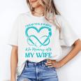 I Wear Teal & Purple In Memory Of My Wife Unisex T-Shirt I Wear Teal & Purple In Memory Of My Wife Unisex T-Shirt