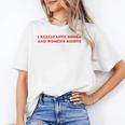 Women's I Really Love Books And Women's Rights Feminist Girls Women Unisex T-Shirt