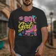 80's Girl Roller Skates Skating Eighties 1980s Nostalgia Unisex T-Shirt