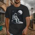 Aesthetic Spaceman Astronaut On The Moon Space Introvert Unisex T-Shirt Aesthetic Spaceman Astronaut On The Moon Space Introvert Unisex T-Shirt