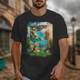 Aqua In The Skies Frutiger Aero Unisex T-Shirt