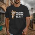 Avoiding People Secretly Cat Introvert Humor Unisex T-Shirt Avoiding People Secretly Cat Introvert Humor Unisex T-Shirt