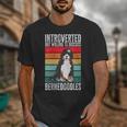 Bernedoodle Dog Introvert Bernedoodle Unisex T-Shirt