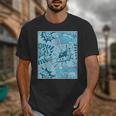 Blue Comic Book Blue Graphic Unisex T-Shirt