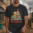 All Booked For Christmas Gingerbread Christmas Tree Book Kid Unisex T-Shirt