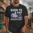 Born To Nap Forced To Exist Lazy Skeleton Couch Introverts Unisex T-Shirt