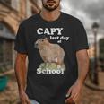 Capy Last Day Of School Capybara Graduation Quote Unisex T-Shirt