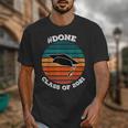 Class Of 2021 Done Senior Graduation Retro Sunset Unisex T-Shirt