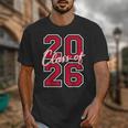 Class Of 2026 Graduation Red With Varsity Letters Unisex T-Shirt