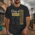 Class Of 2026 Senior 26 High School Graduation -Gold Unisex T-Shirt