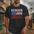 Class Of 2026 Senior Back To School American Flag Graduation Unisex T-Shirt