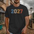 Class Of 2027 Graduate Shirts For Men Women Graduation Retro Unisex T-Shirt