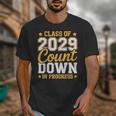 Class Of 2029 Count Down Fun First Day 8th Grade Graduation Unisex T-Shirt