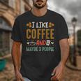 Coffee & Introvert Humor Tee Quote Cute Font Unisex T-Shirt Coffee & Introvert Humor Tee Quote Cute Font Unisex T-Shirt
