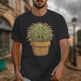 Cute Golden Barrel Cactus Introvert Distressed Unisex T-Shirt Cute Golden Barrel Cactus Introvert Distressed Unisex T-Shirt