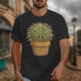Cute Golden Barrel Cactus Introvert Distressed Unisex T-Shirt Cute Golden Barrel Cactus Introvert Distressed Unisex T-Shirt