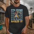 Dabbing Graduation Boy 5th Grade Nailed It Class Of 2025 Unisex T-Shirt