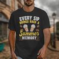 Every Sip Brings Back A Summer Memory Iced Coffee Unisex T-Shirt