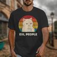 Ew People Introvert Cat Lover Crazy Colorful Cat Lady Unisex T-Shirt
