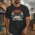 Ew People Retro Cat Vintage Anti Social Introvert Unisex T-Shirt