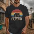 Ew People Retro Vintage Anti Social Cat Introvert Unisex T-Shirt Ew People Retro Vintage Anti Social Cat Introvert Unisex T-Shirt