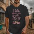I Fall For The Characters WCrowns Fantasy Book Lover Tee Unisex T-Shirt I Fall For The Characters WCrowns Fantasy Book Lover Tee Unisex T-Shirt