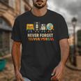 Never Forget Retro Cassette VHS Floppy CD Nostalgia Humor Unisex T-Shirt