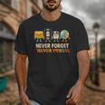 Never Forget Retro Cassette VHS Floppy CD Nostalgia Humor Unisex T-Shirt