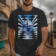 Frutiger Aero Aesthetic Tech Checkered Room Orb Sky Unisex T-Shirt Frutiger Aero Aesthetic Tech Checkered Room Orb Sky Unisex T-Shirt