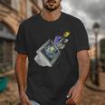 Frutiger Aero Aesthetic Tech Computer Aquarium Fishes Unisex T-Shirt