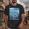 Frutiger Aero Aesthetic Tech Ocean Underwater Fishes Unisex T-Shirt Frutiger Aero Aesthetic Tech Ocean Underwater Fishes Unisex T-Shirt