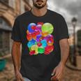 Frutiger Aero Aesthetic Tech Orb Pattern Heart Cherry Lips Unisex T-Shirt
