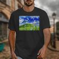 Frutiger Aero Dolphin Meadow Aesthetic Y2k 2000s Ironic Unisex T-Shirt