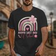 Fun Happy Last Day Of School Girl Student Graduation Rainbow Unisex T-Shirt
