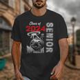 Fun Trendy UFO Sloth Graduation Class Of 2024 Senior Unisex T-Shirt