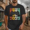 GAME OVER Class Of 2023 Video Games Vintage Graduation Gamer Unisex T-Shirt