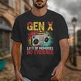 Gen X Lots Of Memories No Evidence Retro Nostalgia Humor Unisex T-Shirt