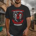Go Red In Memory Of Grandson Heart Disease Awareness Graphic Unisex T-Shirt