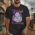 Goth Capybara Ramen Ritual Feasting Soft Introvert Art Unisex T-Shirt Goth Capybara Ramen Ritual Feasting Soft Introvert Art Unisex T-Shirt