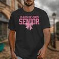 Graduate 2025 Class Of 2025 Senior Coquette Bow Graduation Unisex T-Shirt