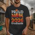 Graduation Basketball Retro Proud Mom Of A 2026 Graduate Unisex T-Shirt