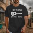I Like Guitar & Maybe 3 People Music Introvert Guitar Unisex T-Shirt