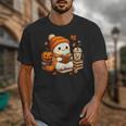 Halloween Ghost Reading Book Lovers Coffee Girl Women Unisex T-Shirt Halloween Ghost Reading Book Lovers Coffee Girl Women Unisex T-Shirt