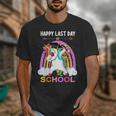 Happy Last Days Of School Graduation Class 2022 Unicorn Girl Unisex T-Shirt