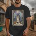 The Hermit Cat Tarot Card Introvert By Georgi Unisex T-Shirt The Hermit Cat Tarot Card Introvert By Georgi Unisex T-Shirt